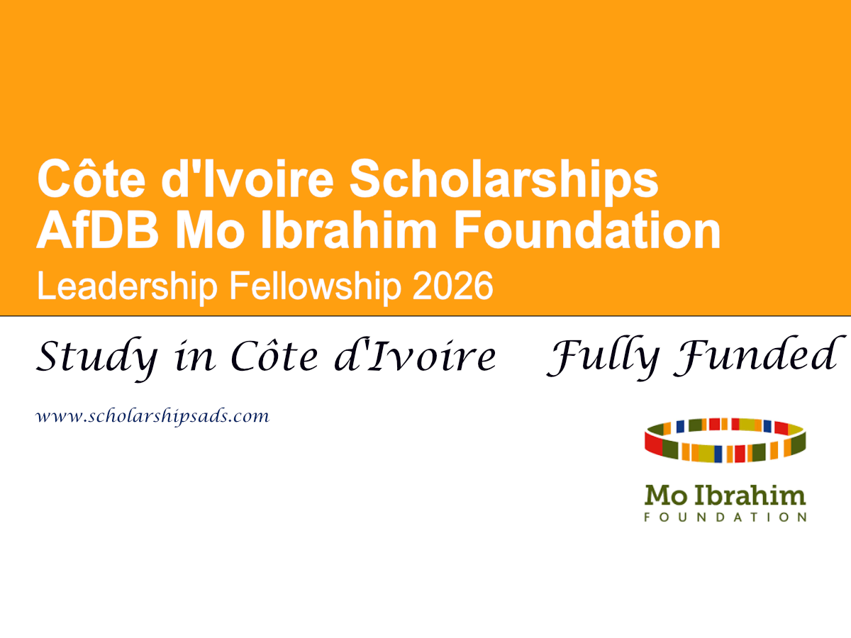 Côte d'Ivoire AfDB Mo Ibrahim Foundation Leadership Fellowship 2026 (Fully Funded)